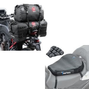 Sett: haleposesett SX70 + XF40 volum 110 L tørrpose vanntett + luftpute Air Deluxe M komfortsetepute i svart