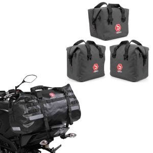 Set: Innentaschen für Aluminium Koffer für BMW R 1250 GS / Adventure 19-21 + Hecktasche Drybag XB50 Wasserdicht Volumen 50l_1
