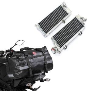 Kjølerediator egnet for KTM EXC 125 / 200 / 250 / 300 2-takts 2008-2015 + halebag Drybag XB50 vanntett volum 50l