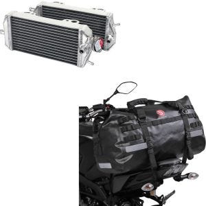 Set: Kühler Radiator für Gas Gas EC / MC 200 / 250 / 300 07-17 + Hecktasche Drybag XB50 Wasserdicht Volumen 50l_1