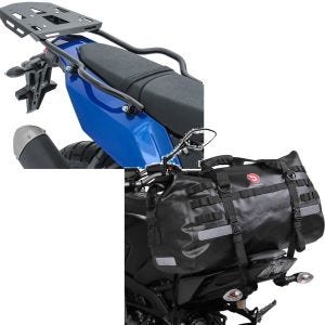 Set: Gepäckträger + Halter für Yamaha Tenere 700 19-21 SLP Gepäckbrücke + Hecktasche Drybag XB50 Wasserdicht Volumen 50l_1
