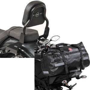 Set: Sissy Bar XS3 für Yamaha XV 950 / R 14-20 schwarz + Hecktasche Drybag XB50 Wasserdicht Volumen 50l_1