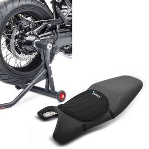 Set: Einarmständer BMW R NineT 14-20 Montageständer Single-Racing matt + Gel Sitzkissen Neopren M Gelkissen Sitzauflage in schwarz_1