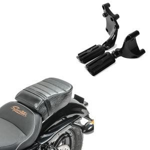 Sett: Pillion fotstøttesett med holder egnet for Harley Sportster 883 Iron 14-20 BL1 Craftride + pillion sete med polstring egnet for Harley Davidson Sportster Forty-Eight 48/ 883 Iron Craftride