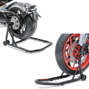 Sett: Enarmsstativ egnet for Honda CB 1000 R 08-16 arbeidsstativ Single-Classic + arbeidsstativ forhjulsgaffel motorsykkelstativ med dorfeste matt