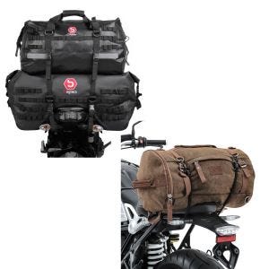Sett: hale bag sett SX70 + XB50 volum 120 L tørr bag vanntett + hale bag vintage 25L canvas ryggsekk bagasje rulle brun