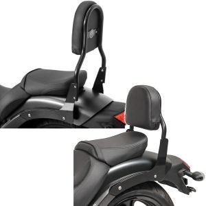 Sett: Sissy bar Kawasaki Vulcan S 15-24 Driver-M svart + Sissy bar XS3 passer til Kawasaki Vulcan S / Café 15-24 svart