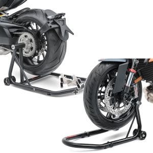 Set: Einarmständer Ducati Monster 1200 / S 14-20 Montageständer Single + Montageständer Vorderrad Racing S Motorradständer V-Aufnahme_1