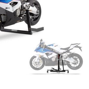 Set: Zentralständer BMW S 1000 RR 15-18 Motorradheber Power-Evo + Zentralheber Center Pro Motorradständer in schwarz matt_1