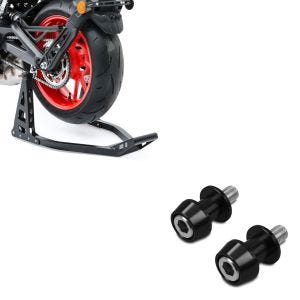 Set: Montageständer Hinterrad Superlight Racing schwarz + Prismabuchsen-Racingadapter Motea Assen M8 schwarz_1