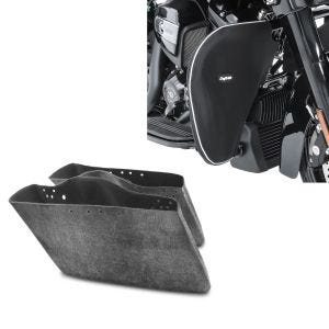 Set: Innenverkleidung für Seitenkoffer für Harley Touring 94-13 + Sturzbügel Spritzschutz für Harley Touring 1980-2021 Beinwärmer_1