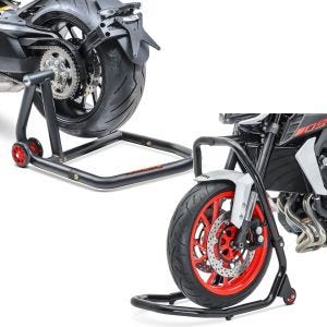 Set: Einarmständer KTM 1290 Super Duke / R 14-21 Montageständer Single-One + Montageständer für KTM 1290 Super Duke / R 15-16 Lenkkopfständer V4_1