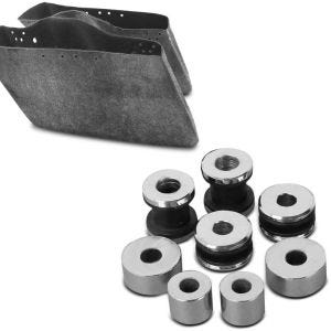 Set: Innenverkleidung für Seitenkoffer für Harley Touring 94-13 + Anbausatz Docking Hardware Kit für Harley Touring Modelle 1997-2008_1