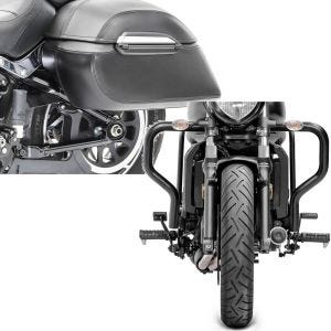 Set: Seitenkoffer Set K3 33Ltr inkl Haltesatz Hartschalenkoffer in schwarz + Sturzbügel für Kawasaki Vulcan S / Cafe 15-21 Motor Schutzbügel_1