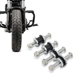 Set: Sturzbügel Harley Sportster 04-20 Mustache in schwarz + Docking Hardware Kit für Harley Sportster 2004-2020 Anbausatz_1