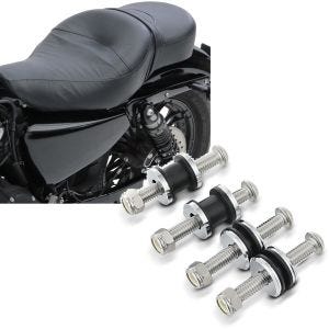 Set: Doppel Sitzbank für Harley Sportster 04-20 Sitz Fahrer Beifahrer CM + Docking Hardware Kit für Harley Sportster 2004-2020 Anbausatz_1