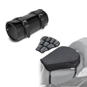 Set: Werkzeugrolle Kansas 3Ltr Custom Werkzeugtasche in schwarz + Luftkissen Air M Komfort Sitzkissen in schwarz_1