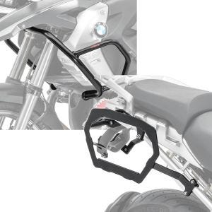 Sett: Kåpebeskyttelsesbøyle L egnet for BMW R 1200 GS 08-12 Tankbøyle øverst + koffertstativ egnet for BMW R 1200 GS 04-12 Bagtecs SLP for aluminiumsvesker og salvesker