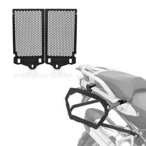 Sett: bagasjeholder egnet for BMW R 1200 GS 13-18 Bagtecs SLP for aluminiumskofferter og salvesker + radiatordeksel egnet for BMW R 1200 GS 13-18 radiatorgrill Zaddox KG1