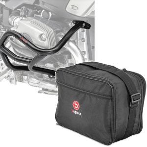Set: Sturzbügel L für BMW R 1200 GS 04-12 Motoguard Schutzbügel + Innentasche Topcase Vario für BMW R 1200 GS / Adventure 04-12 Bagtecs MV3_1