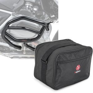 Set: Sturzbügel für BMW R 1200 GS 13-18 Motoguard XL4 Schutzbügel + Innentasche Topcase Vario für BMW R 1200 GS / Adventure 13-18 Bagtecs MV3_1