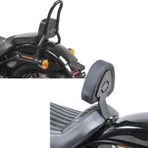 Set: Sissybar S für Harley Softail 18-21 Craftride SRL schwarz + Fahrer Sissybar für Harley Davidson Softail Slim 18-20 Fahrer Rückenlehne Craftride_1