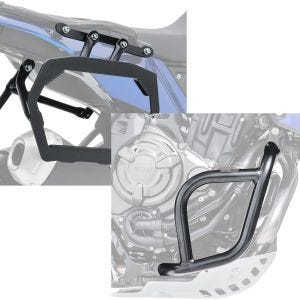 Set: Kofferträger für Yamaha Tenere 700 19-21 Bagtecs SLP für Alukoffer und Satteltaschen + Sturzbügel für Yamaha Tenere 700 19-21 Motoguard Schutzbügel_1