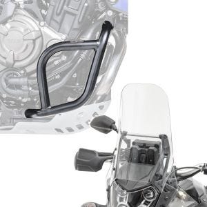 Set: Sturzbügel für Yamaha Tenere 700 19-21 Motoguard Schutzbügel + Tourenscheibe für Yamaha Tenere 700 19-21 Airoad Windschild klar_1