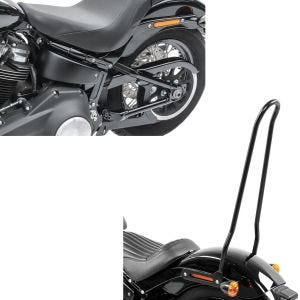 Set: Sitzbank für Harley Softail Modelle 18-21 Craftride BDL1 Doppelsitzbank + Sissybar für Harley Davidson Softail 18-21 Craftride Tampa XL schwarz_1