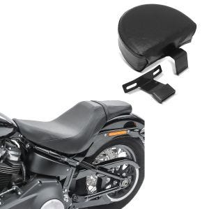 Set: Sitzbank für Harley Softail Modelle 18-21 Craftride BDL1 Doppelsitzbank + Fahrer Sissybar für Harley Davidson Softail Heritage Custom / 114 18-21 Rückenlehne Craftride FR1 schwarz_1