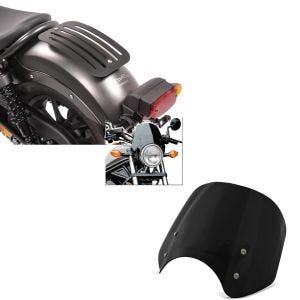 Sett: bagasjeholder egnet for Honda Rebel 500 17-24 Solo Rack L1 bagasjeholder Craftride + frontrute egnet for Honda Rebel 500 17-24 Craftride frontrute svart