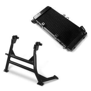 Set: Hauptständer Honda Hornet 900 02-05 Mittelständer ConStands in schwarz + Wasserkühler für Honda Hornet 900 02-05 Radiator Kühler_1