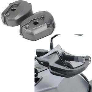 Set: Ventildeckel für BMW R 1200 GS 13-18 / Adventure 14-18 Zaddox Motordeckel rechts links + Handprotektoren Verlängerung für BMW R 1200 GS 13-18 Motoguard rauchgrau_1