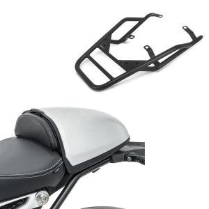 Sett: bagasjehylle egnet for BMW R NineT / Pure 14-23 bagasjehylle Craftride GT1 + stolpetrekk egnet for BMW R NineT 14-23 pukkeltrekk Zaddox i sølv