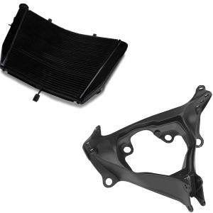 Set: Wasserkühler für Suzuki GSX-R 600 06-16 Radiator Kühler + Verkleidungshalter für Suzuki GSX-R 750 / 600 08-10 Verkleidungshalterung_1