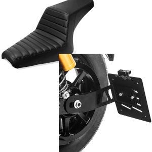 Sett: Dobbelt sete egnet for Yamaha XV 950 / R 14-20 Duo sete Craftride XC8 + sideskiltholder egnet for Yamaha XV 950 / R 14-20 Craftride svart