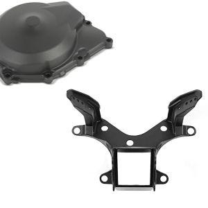 Set: Lichtmaschinendeckel für Yamaha YZF-R6 06-19 Limadeckel Motordeckel + Verkleidungshalter für Yamaha YZF-R6 08-15 Verkleidungshalterung_1
