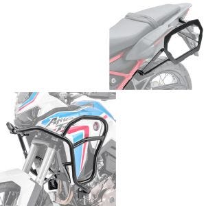 Set: Verkleidungsschutzbügel XL für Honda Africa Twin 1100 20-21 Tank-Sturzbügel oben + Kofferträger für Honda Africa Twin 1100 20-21 Bagtecs SLP für Alukoffer und Satteltaschen_1