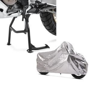 Set: Hauptständer für Honda Africa Twin 1100 20-21 Constands Mittelständer + Motorrad Abdeckplane für Honda Africa Twin 1100 Aluminium Tourtecs Alu XXL_1