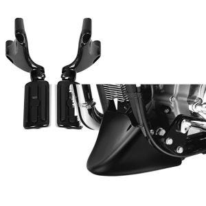 Set: Sozius Fussrasten Set mit Halter für Harley Sportster Forty-Eight 48 10-13 BL1 Craftride + Bugspoiler für Harley Sportster Forty-Eight 48 10-20 Craftride_1