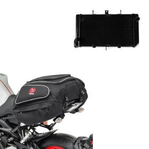 Vannkjøler egnet for Kawasaki Z 800 13-16 Radiatorkjøler + halebag Kawasaki Z 800 bagasjebag bagtecs bak Bagtecs X50 50Ltr svart