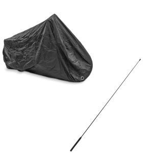 Set: Abdeckplane Harley Street Glide / Special Craftride XXXL schwarz + Antenne Radio Harley Davidson Street Glide 06-13 FM AM von Craftride_1