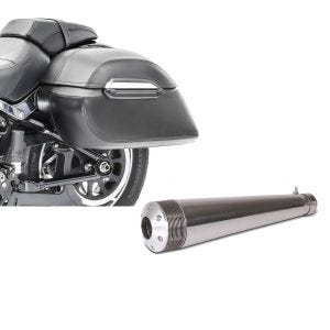 Set: Seitenkoffer Set Indian Scout / Bobber / Sixty Craftride K3 33Ltr in schwarz + Craftride Endschalldämpfer Indian Scout Sixty Auspuff Boost Edelstahl_1