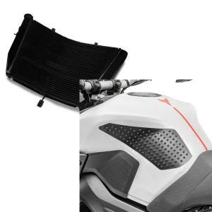 Set: Wasserkühler für Suzuki GSX-R 600 06-16 Radiator Kühler + Seiten Tankpad für Suzuki GSX-R 750 / 600 Grip L_1