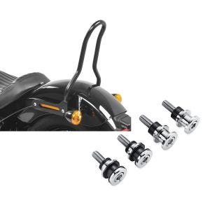 Set: Sissybar für Harley Davidson Softail 18-21 Craftride Tampa S schwarz + Anbausatz Docking Hardware Kit für Harley Softail Standard 20-21 52300646 Craftride_1