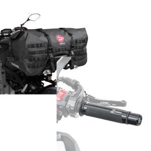 Set: Hecktasche für Kawasaki Z 900 / RS / Cafe Bagtecs SX70 70Ltr schwarz + Lenkergriffe für Kawasaki Z 900 / RS / Cafe Zaddox LG1 schwarz_1