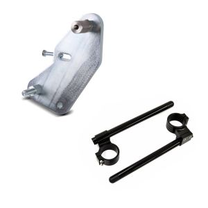 Set: Adapterplatte für ConStands Power Kawasaki ZX-10R 08-10 + Stummellenker 50mm für Kawasaki ZX-10R 04-19 Lenker Erhöhung_1