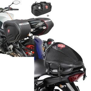 Set: Set Satteltaschen + Hecktasche für Yamaha MT-10 / MT-03 / MT-125 Bagtecs RF1-X60 + Hecktasche Yamaha MT-03 / MT-10 / MT-125 / MT-07 / Tracer Bagtecs Race schwarz_1