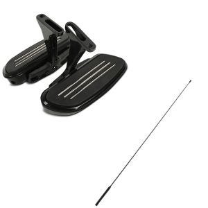 Set: Beifahrer Trittbretter + Halter CF2B für Harley Street Glide 06-21 Craftride + Antenne Radio Harley Davidson Street Glide 06-13 FM AM von Craftride_1
