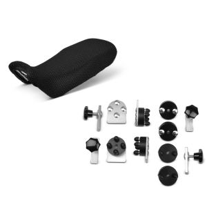 Set: Sitzbank Bezug Honda Transalp XL 600 V 87-99 Tourtecs Cool-Dry Mesh Ready + Anbausatz 16-18mm für Alukoffer für Honda Transalp XL 700 / 650 / 600 V_1